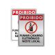 Placa Aviso de Proibição de Fumar