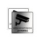 Placa de Área Monitorada 24h