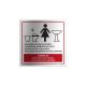 Placa Aviso Banheiro Feminino