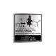 Placa Aviso Banheiro Feminino