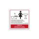 Placa Aviso Banheiro Feminino