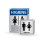 Kit Placas para Banheiro Unissex