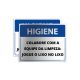 Placa Colabore com a Limpeza- Jogue lixo no lixo
