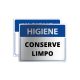 Placa Conserve Limpo