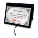 Placa de Homenagem Personalizada em Acrílico Capa Grande