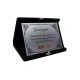 Placa de Homenagem em Aço Inox com Estojo de Veludo