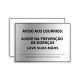 Placa Lave as Mãos 