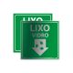 Placa de Lixo Vidro