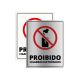 Placa Aviso de Proibição de Fumar