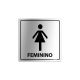 Placa para Sanitário Feminino