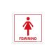 Placa para Sanitário Feminino