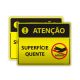 Placa Atenção Superfície Quente