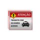 Placa Transite com os Faróis Acesos 