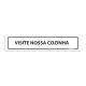Placa Visite Nossa Cozinha