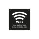 Placa Wifi com senha e rede Personalizada em Acrílico