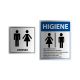 Kit Placas para Banheiro Unissex