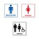Placa para Sanitário Feminino