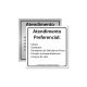 Placa de Atendimento Preferencial (Somente Texto)