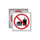 Placa Proibido Comer
