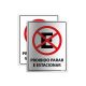 Placa Proibido Parar e Estacionar