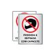 Placa Proibido Capacete