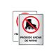 Placa Proibido Andar de Patins