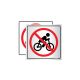 Placa Proibido Bicicleta