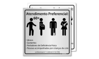 Placa de Atendimento Preferencial