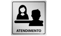 Placa de Atendimento