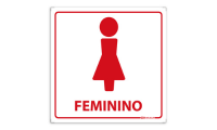 Placa Banheiro Feminino