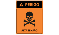 Placa Perigo Alta Tensão