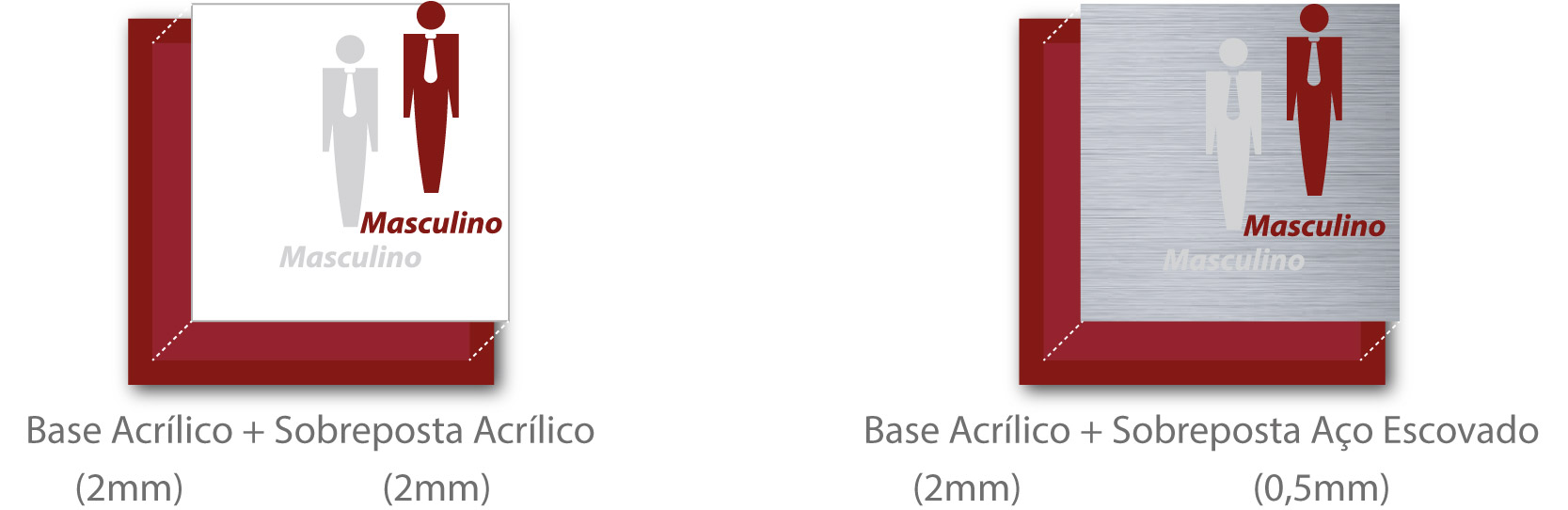  Materiais Linha Premium em Acrílico