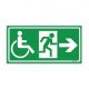 Placa Identificação Rota de Fuga para Deficientes - 