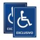 Placa de Acessibilidade para Deficientes