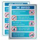Placa de Avisos para uso de Piscina- Principais Regras 1