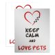 Placa Decorativa Love Pets
