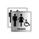 Placa Banheiro Cadeirante Unissex