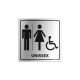 Placa Banheiro Cadeirante Unissex