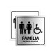 Placa Banheiro Família Acessível