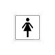 Placa de Banheiro Feminino