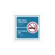 Placa De Proibido Fumar Bilíngue 