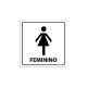 Placa para Sanitário Feminino