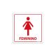 Placa para Sanitário Feminino