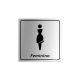 Placa de Sinalização para Banheiro Feminino