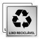 Placa Lixo Reciclável