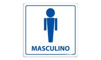 Placa Banheiro Masculino