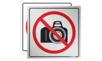 Placa Proibido Fotografar