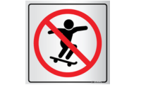 Placa Proibido Skate