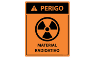 Placa Perigo Material Radioativo