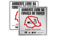 Placa Lei Antifumo Paraná